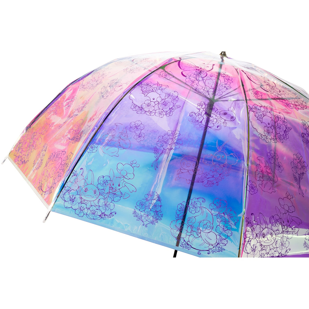Authentic Japanese Pokemon vinyl umbrella, blue eyes and white handle
