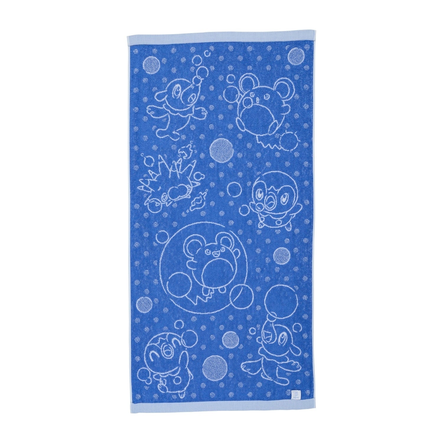 Bubbly Hour Pokemon bath towel with vibrant characters from Japan
