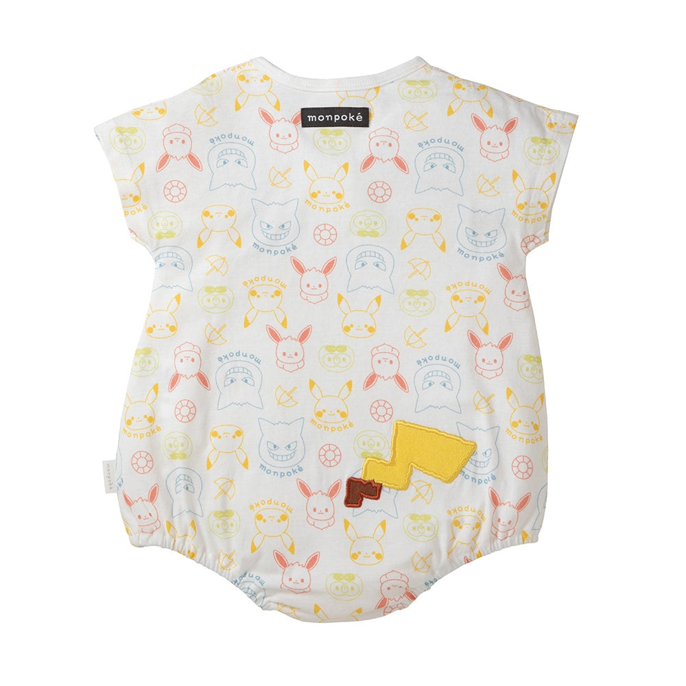Monpoke Applique Short Sleeve Romper
