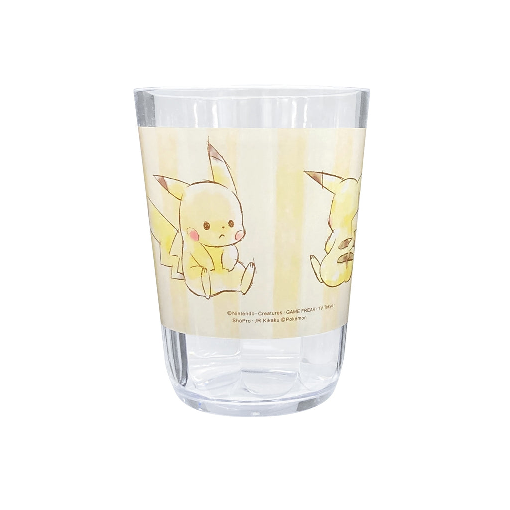 Clear tumbler 370ML "Pikachu number025" sitting_yellow