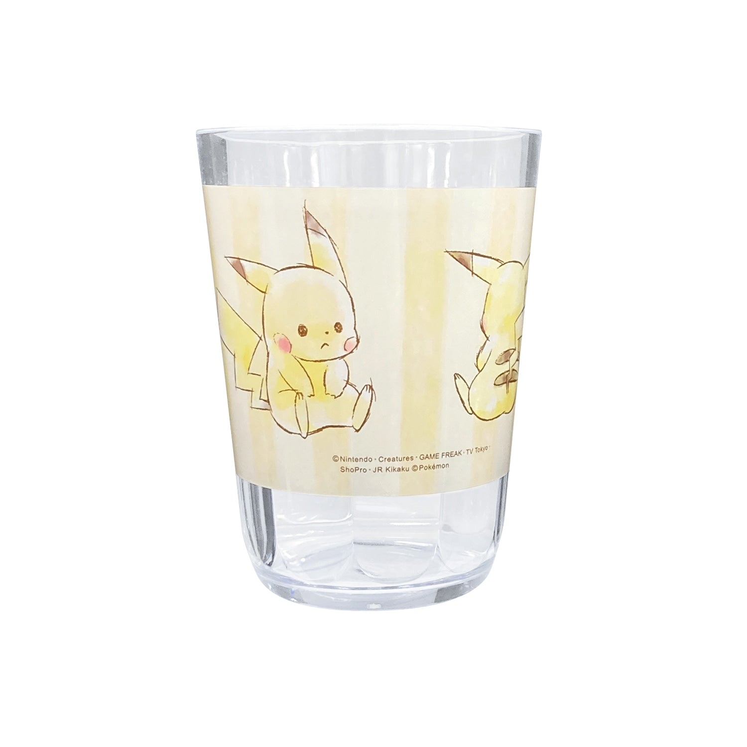 Clear tumbler 370ML "Pikachu number025" sitting_yellow