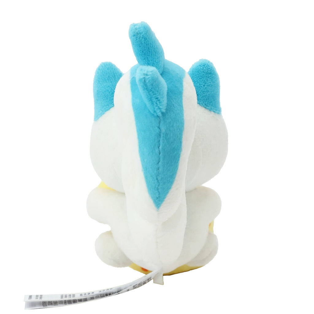 Close-up of Pachirisu plush toy's face, made in Japan