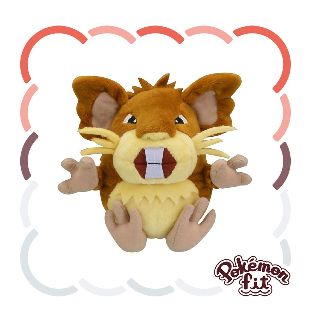 Pokémon Fit Raticate #20 Plush – Official Pokémon Center Japan