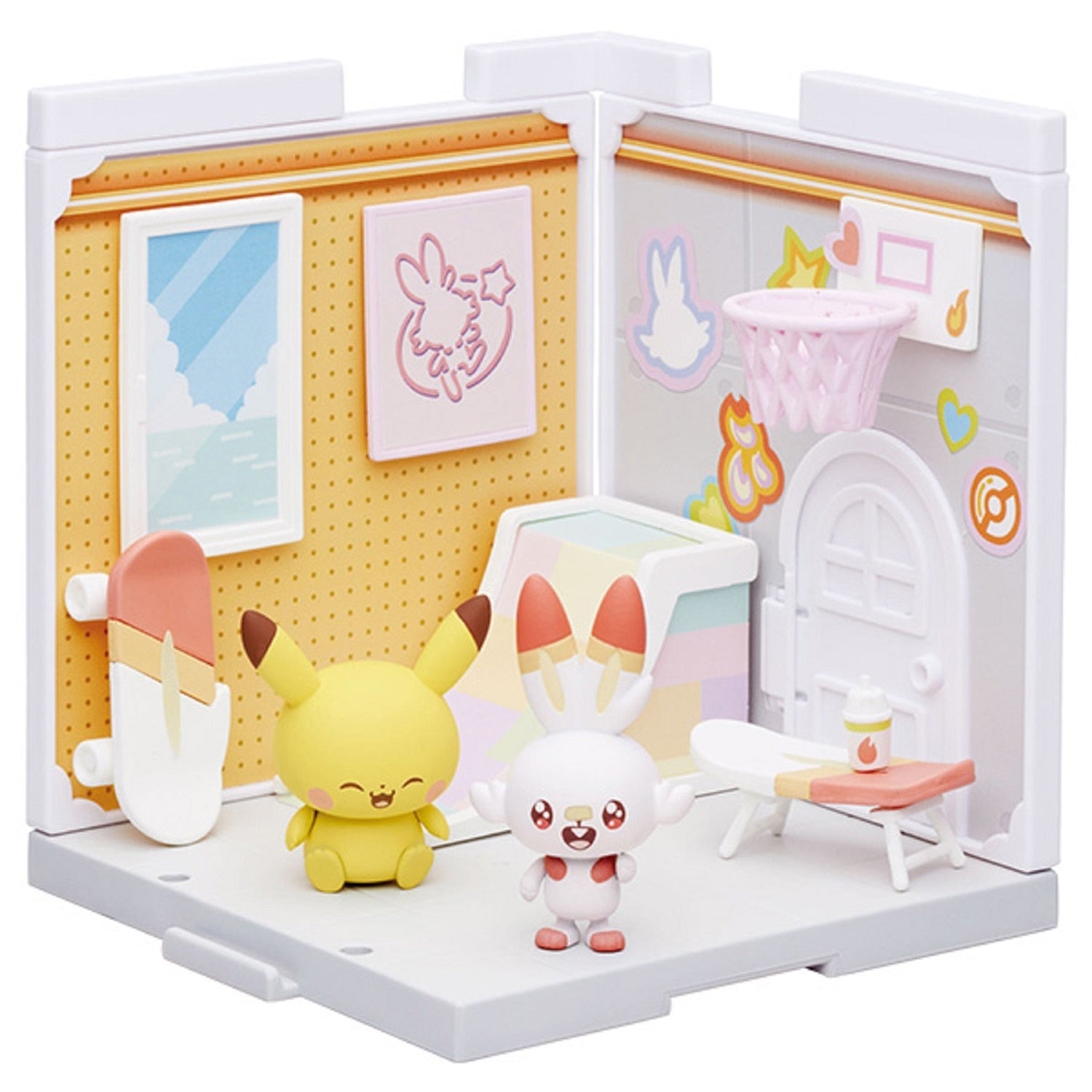 Poke Peace House Studio Hibany & Pikachu figure from Japan, rare collectible
