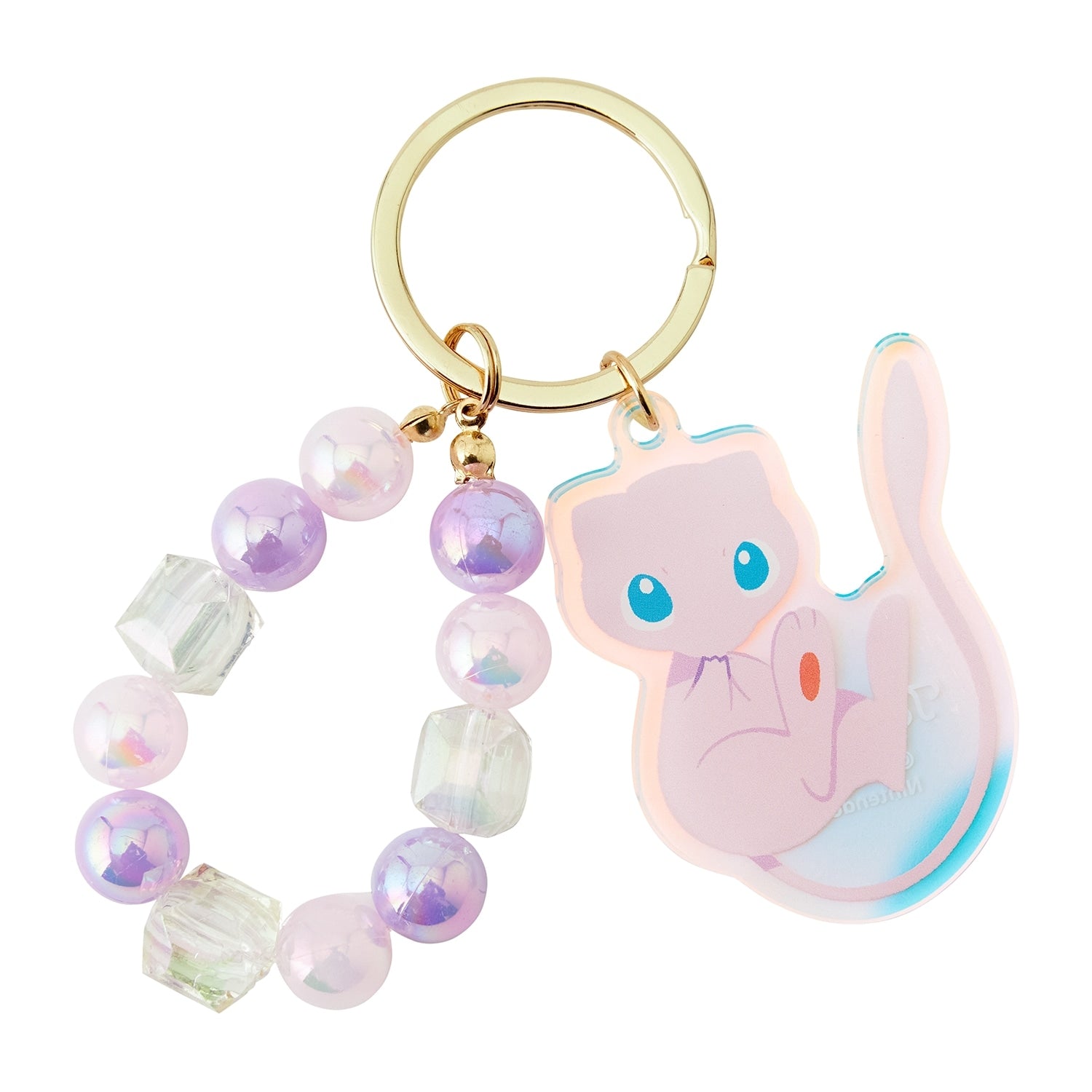 Mew keychain figure from Japan, official Pokemon Center release with detailed psychic-type design