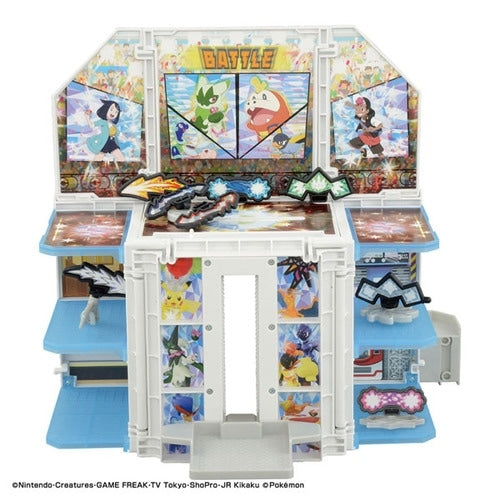 Moncolle Extreme Terrace Transformation figure from Japan, detailed pokemon gym scene