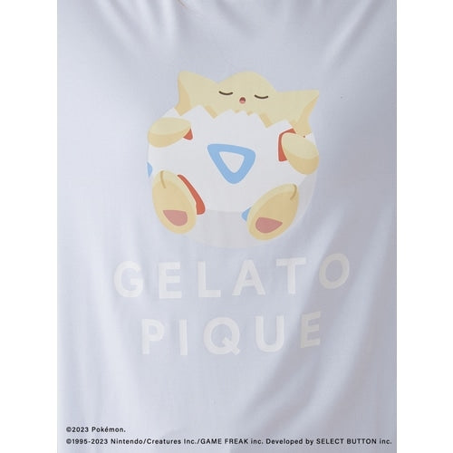 [gelato pique] Cool touch print T-shirt & shorts set blue