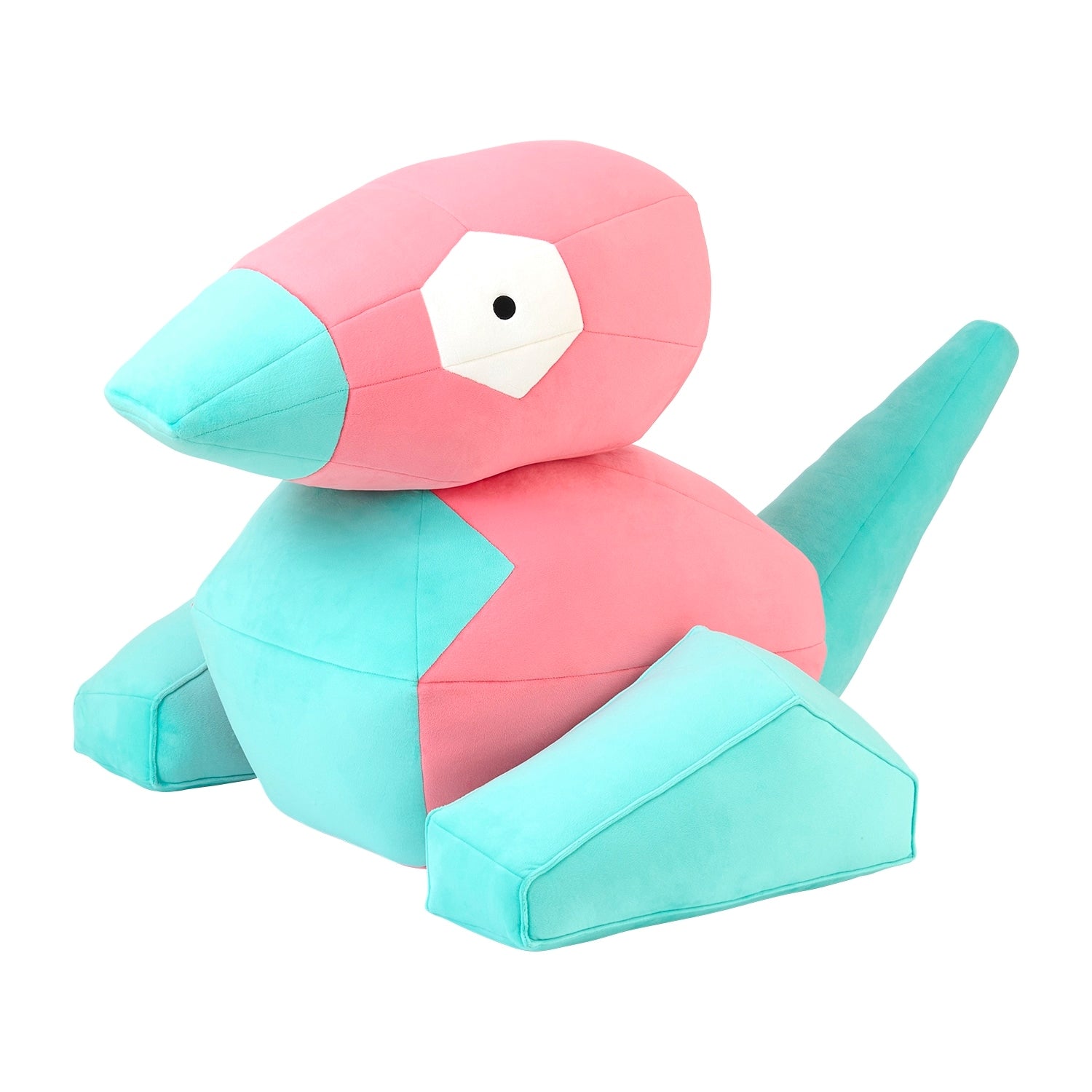 Authentic Japanese Pokemon plush toy, detailed polygon face