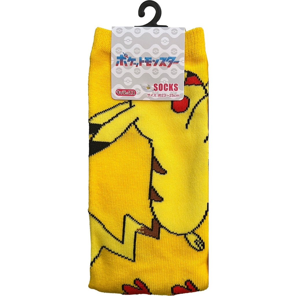 High socks Pikachu Dash ladies (23-25cm)