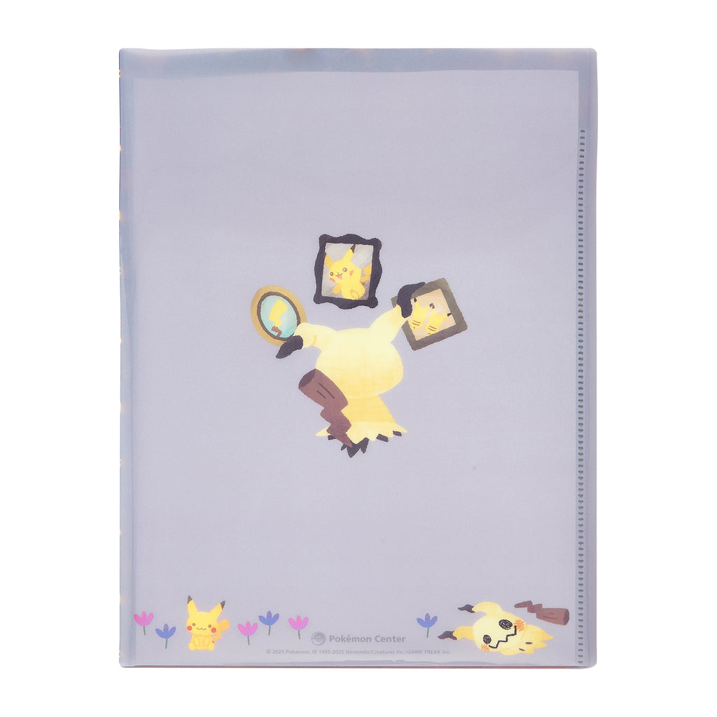 Three-sided clear file Mimikyu