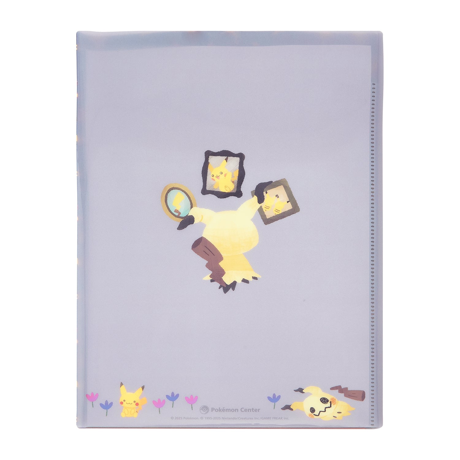 Three-sided clear file Mimikyu