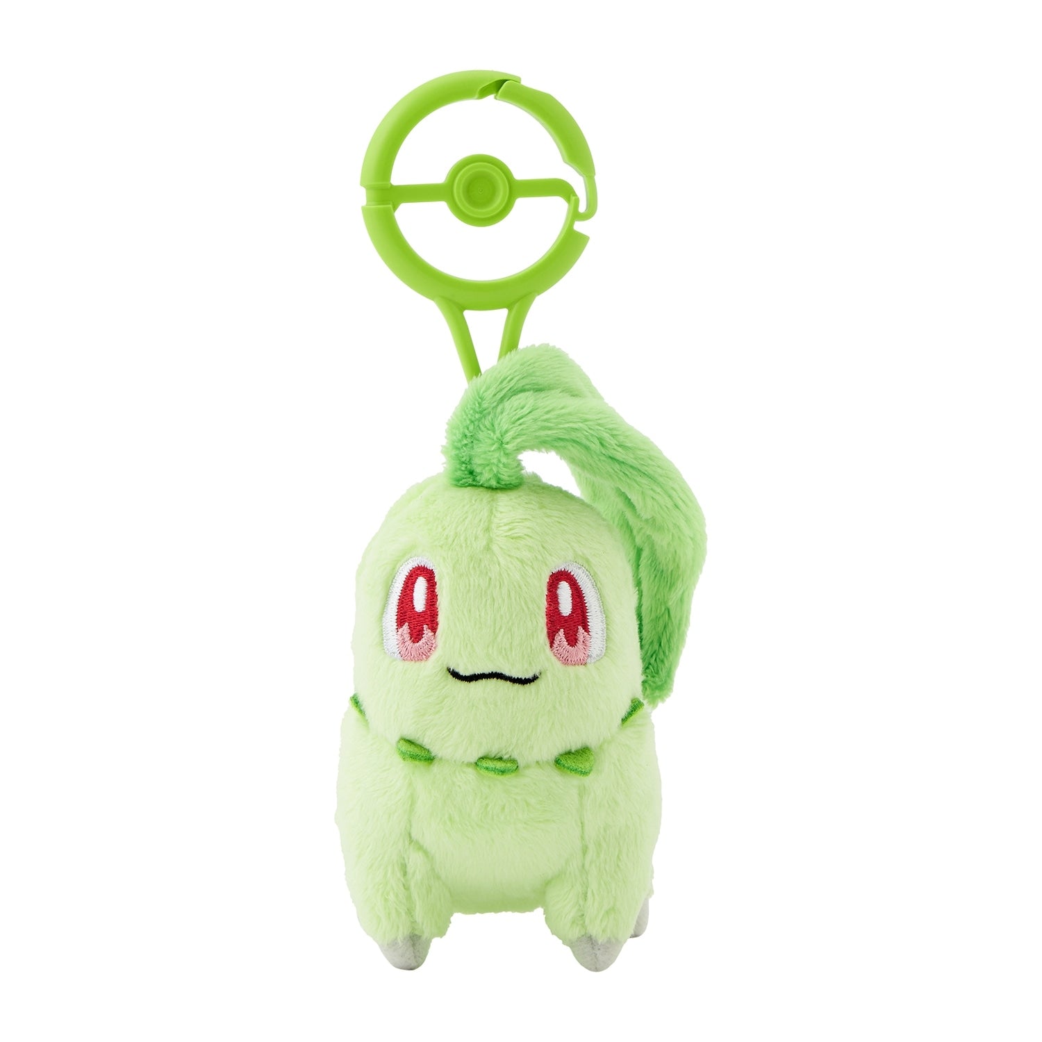 Chikorita #152 Mascot Plush with Carabiner Clip | Pokémon Center Japan