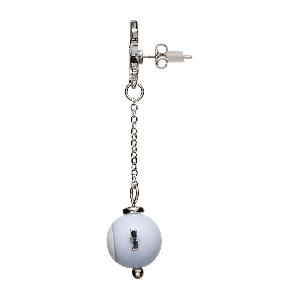 Close-up of Pokemon earrings, showcasing detailed Nanjamo artwork, made in Japan