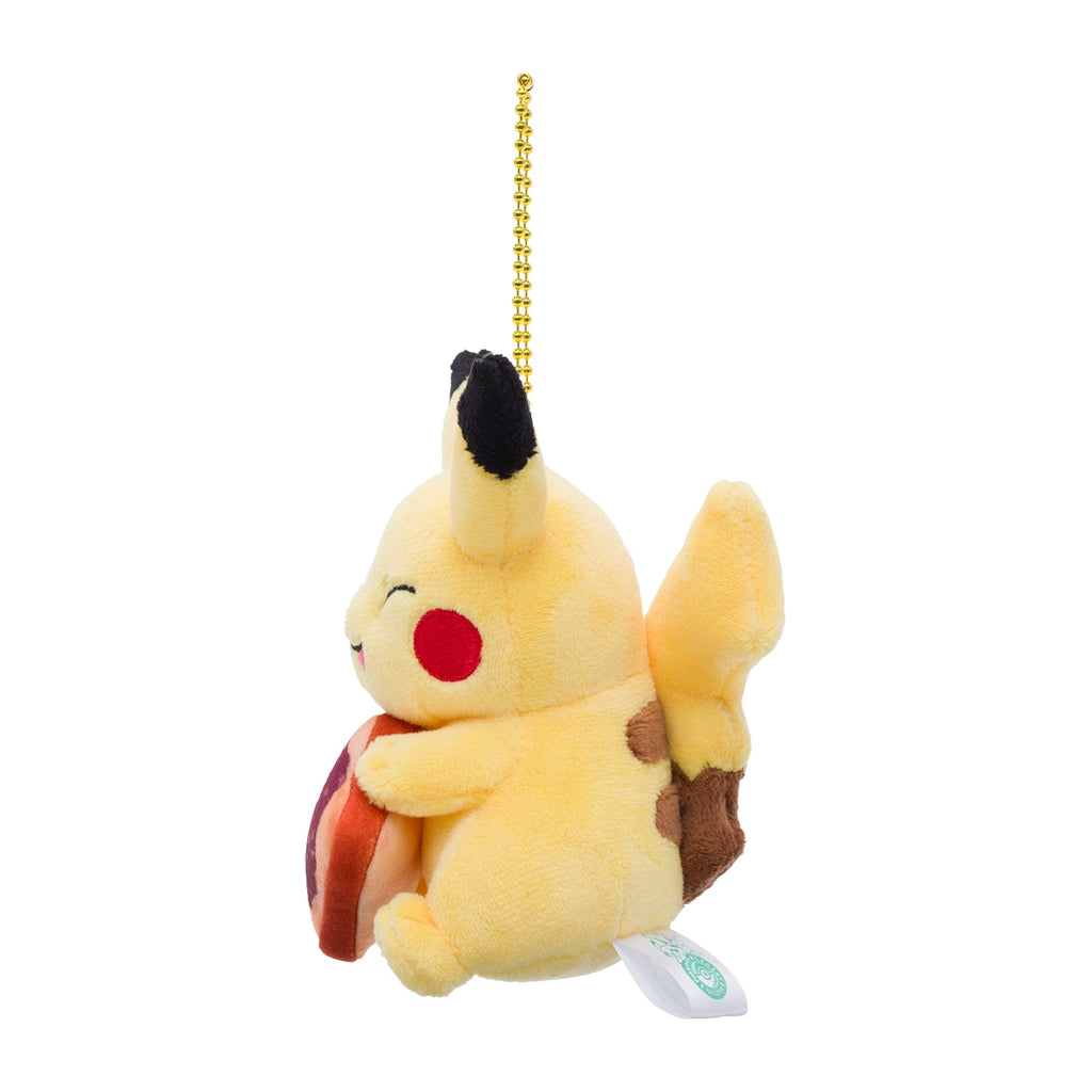 Authentic Japanese Pikachu plush with detailed stitching from Japan