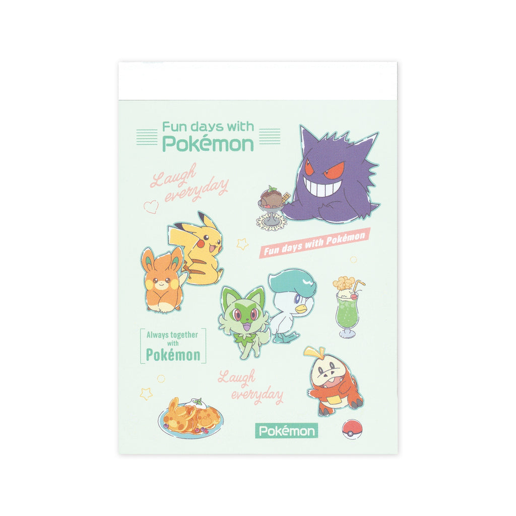 Pokemon Mini Memo Cafe Logo Alignment from Japan, featuring colorful characters