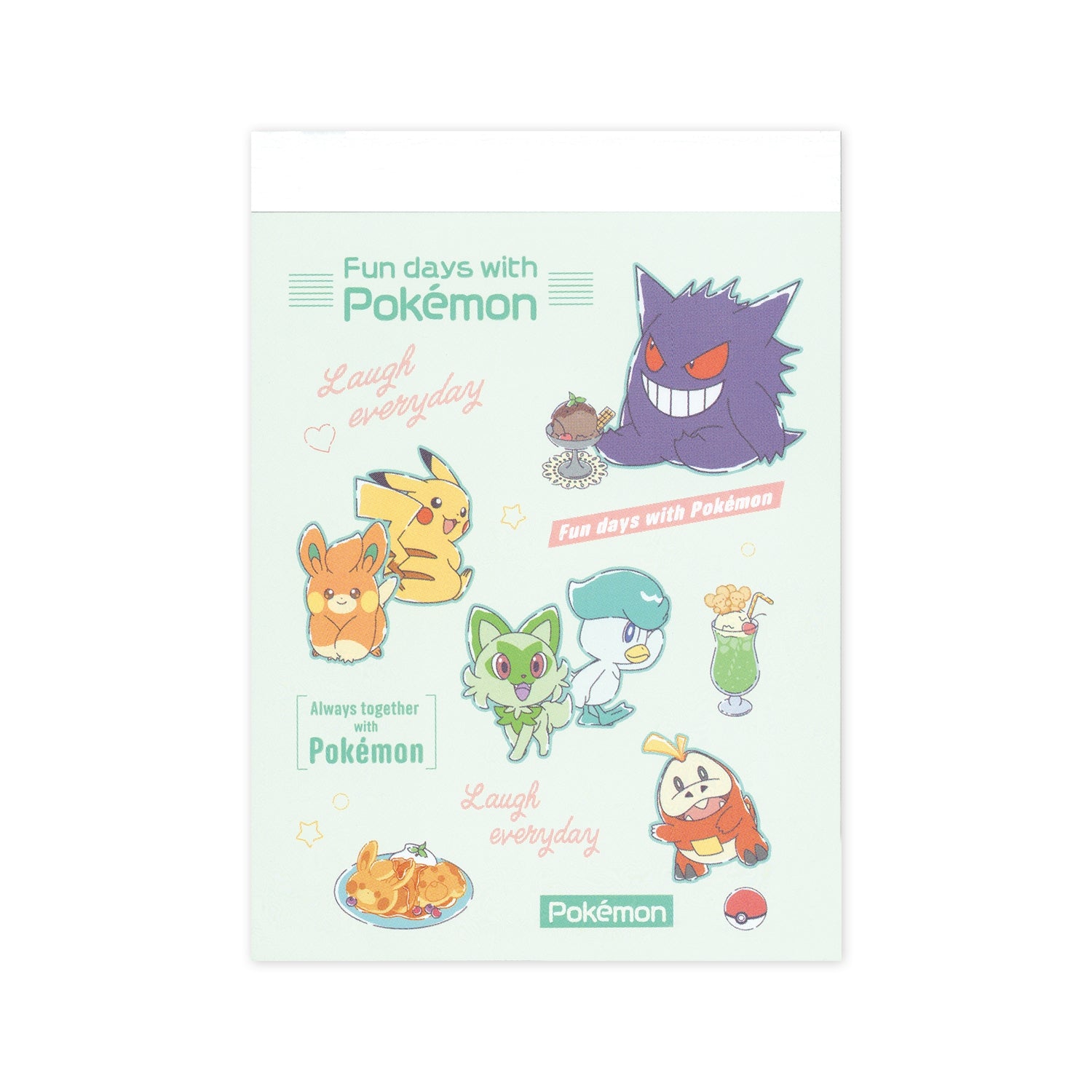 Pokemon Mini Memo Cafe Logo Alignment from Japan, featuring colorful characters
