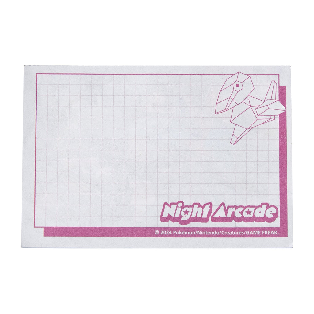 Pokemon Memo in a Can Night Arcade collector item with official Pokemon Center Japan logo from Japan