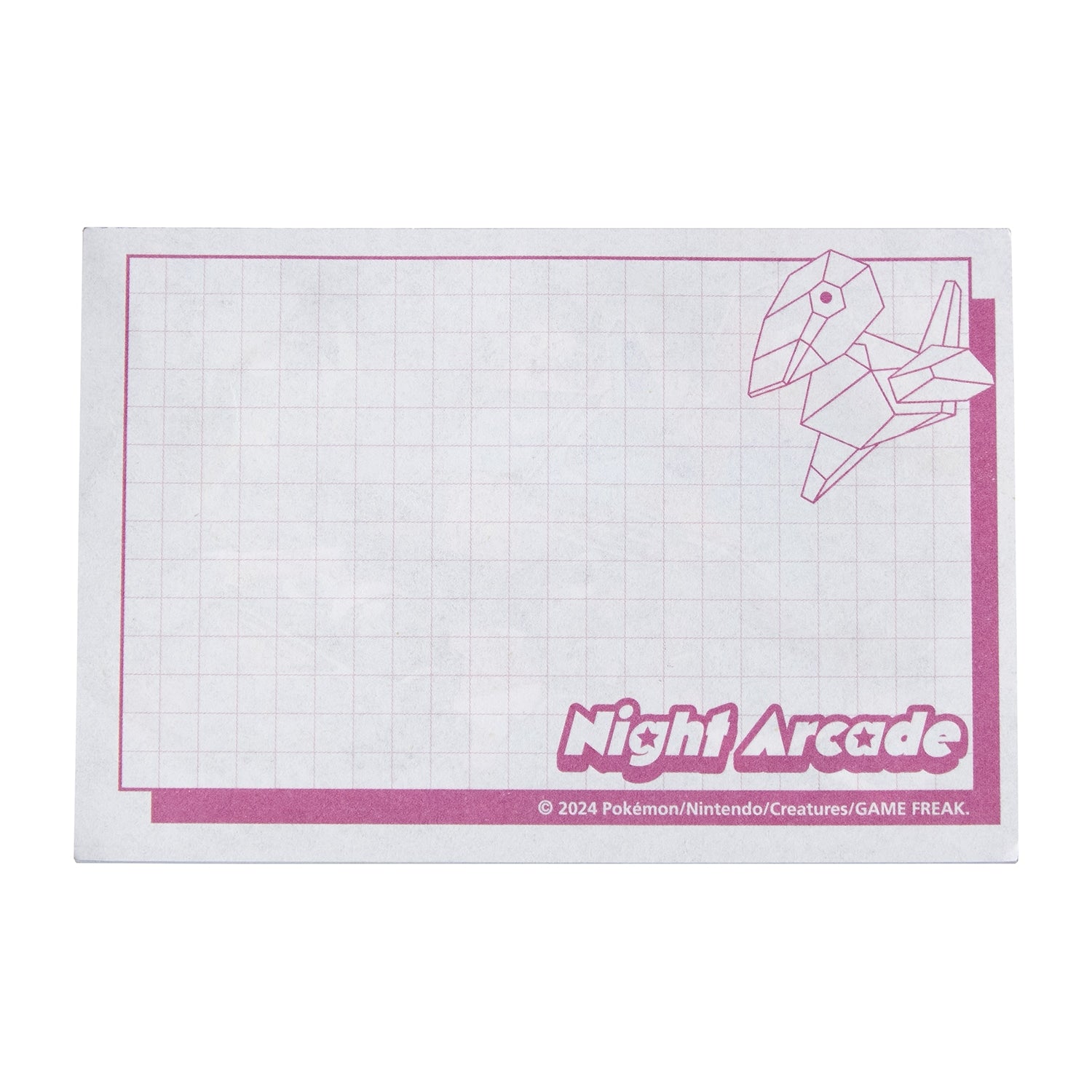 Pokemon Memo in a Can Night Arcade collector item with official Pokemon Center Japan logo from Japan