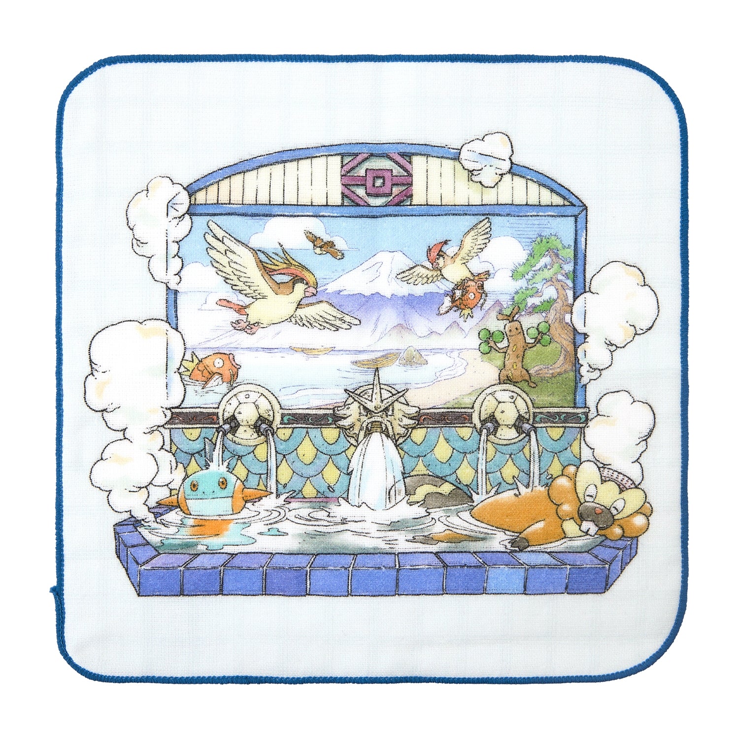 Pokemon Hand Towel Numakulaw & Bidal from Japan, featuring colorful characters