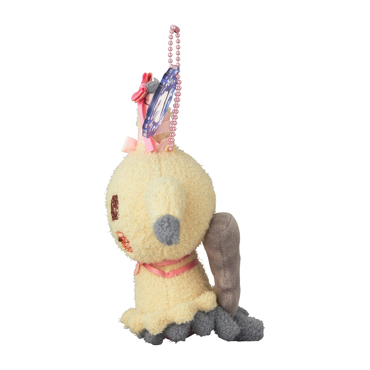 Japanese Mimikyu collectible plushie - sitting pose with big eyes