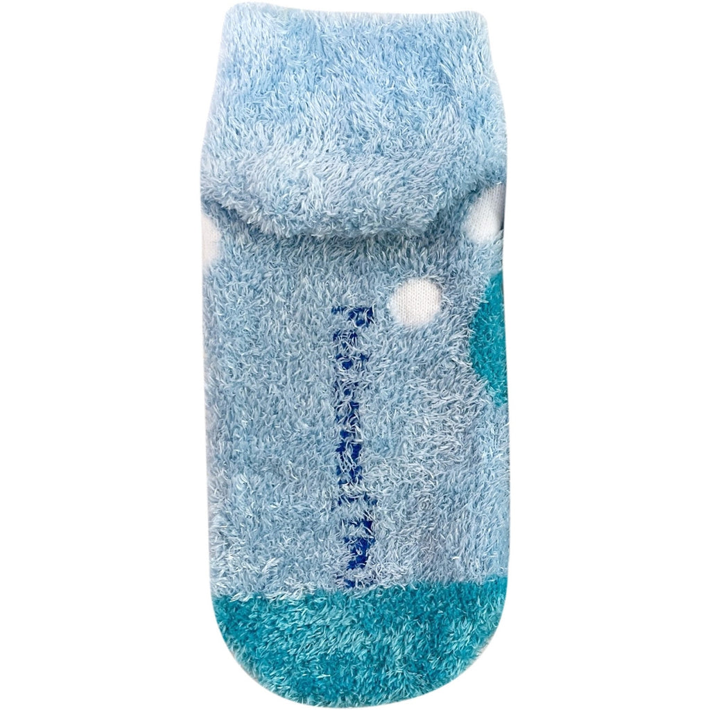 Fluffy socks quass dots (23-25cm)