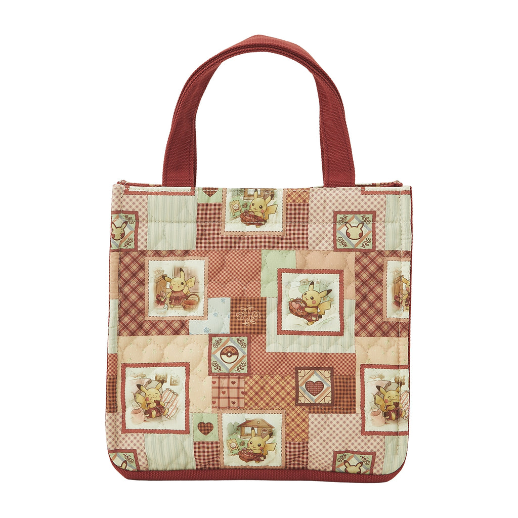 Patchwork style mini tote bag Pikachu’s Sweet Delivery
