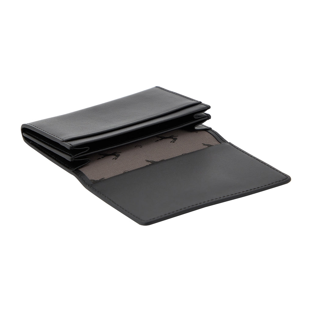 Genuine leather business card holder Blacky