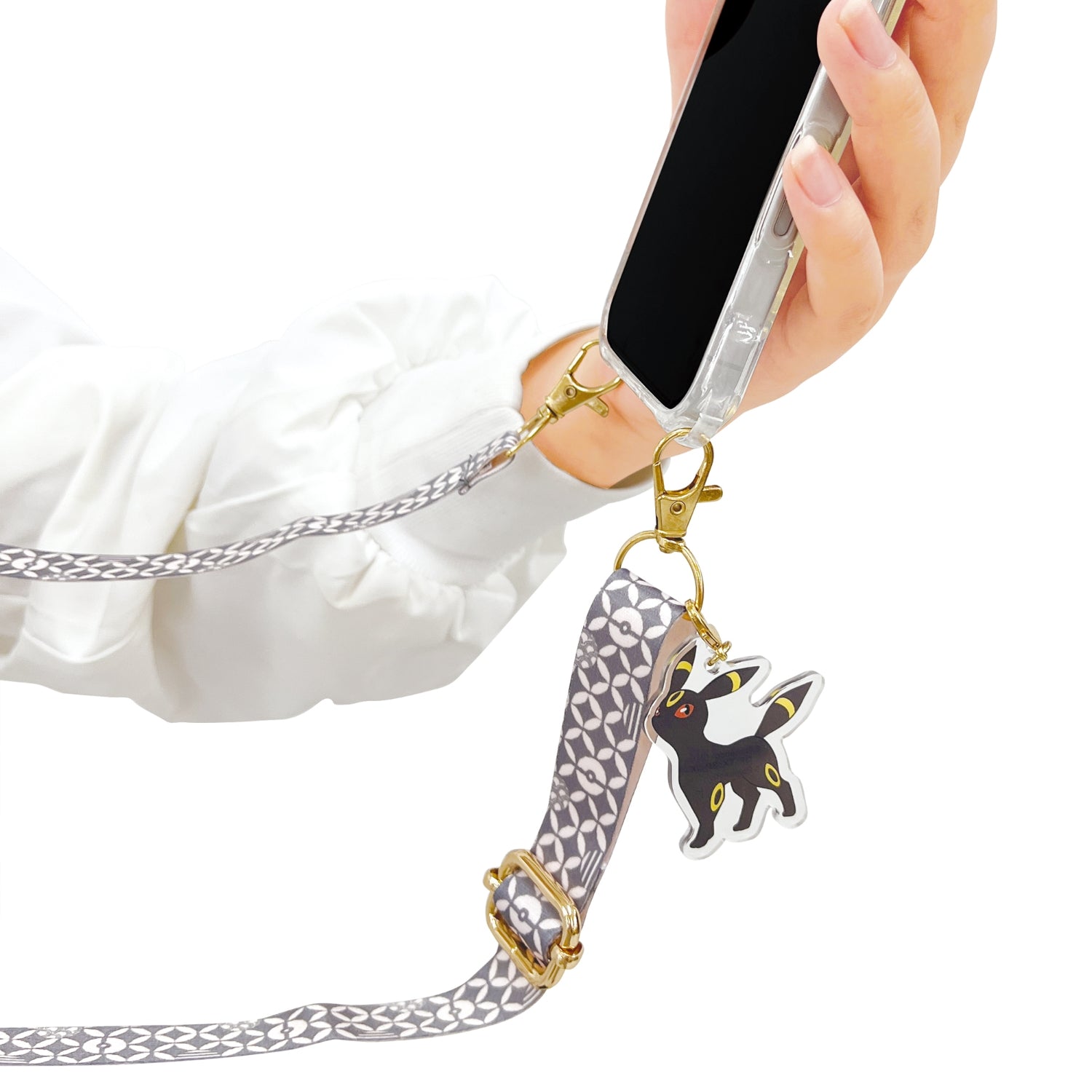 Japanese pattern shoulder strap Blackie