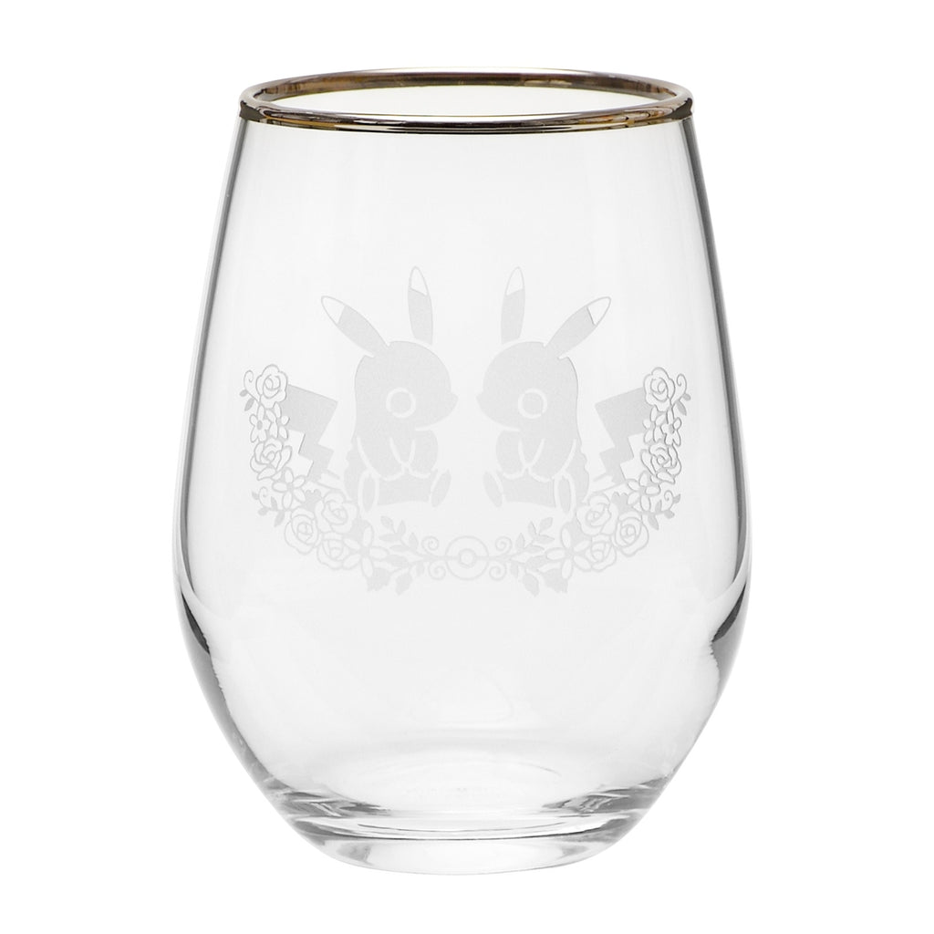 Pair glass set in wooden box Pokémon Garden Wedding