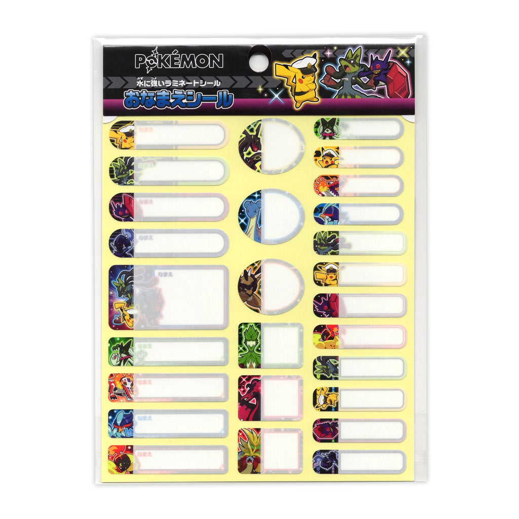 Pokemon Name Sticker from Japan with colorful anime design