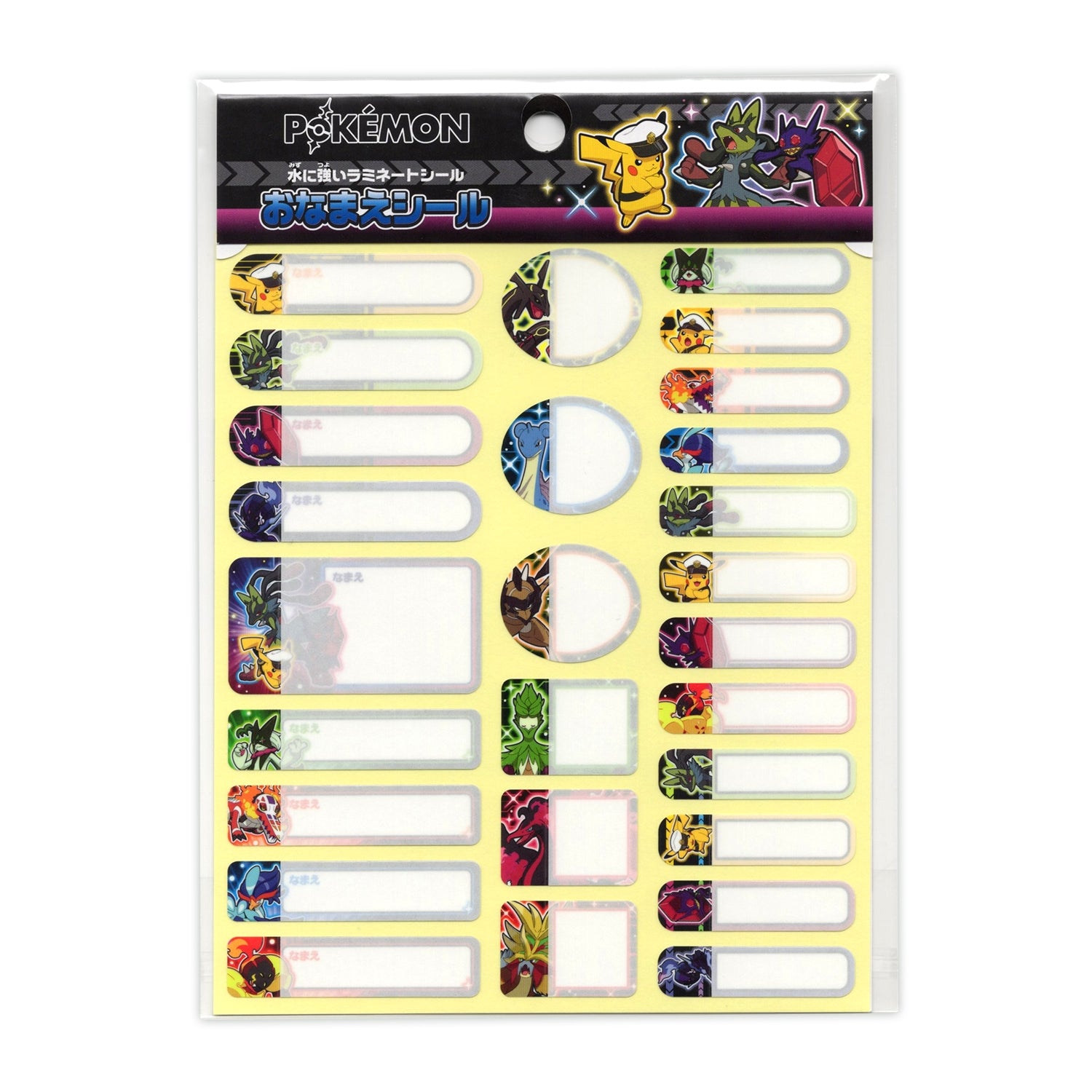 Pokemon Name Sticker from Japan with colorful anime design