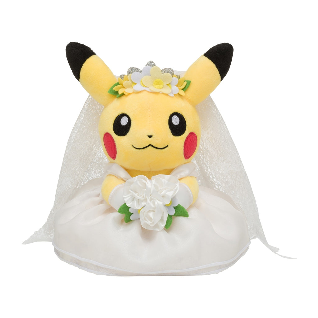 Plush Pikachu Female Figure from Japan with wedding dress