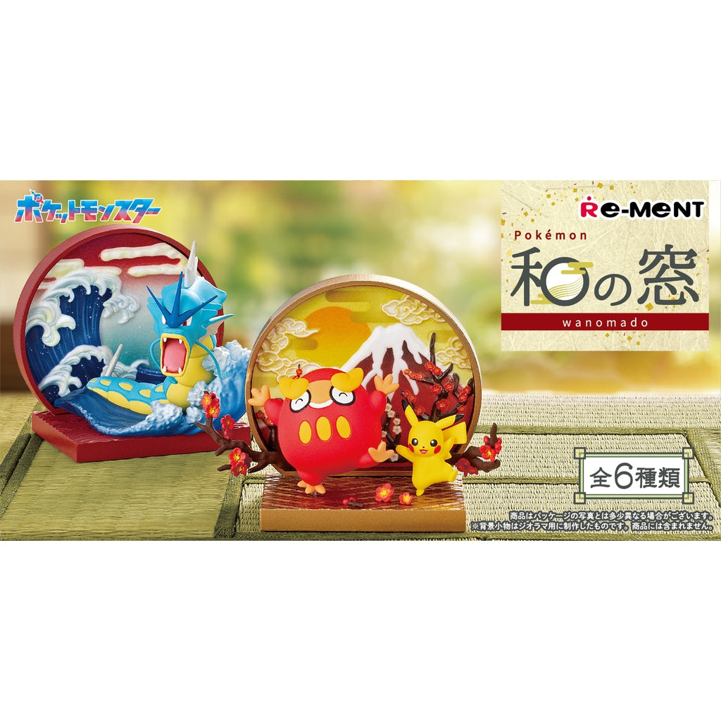 Pokemon Japanese window figure with colorful design from Japan