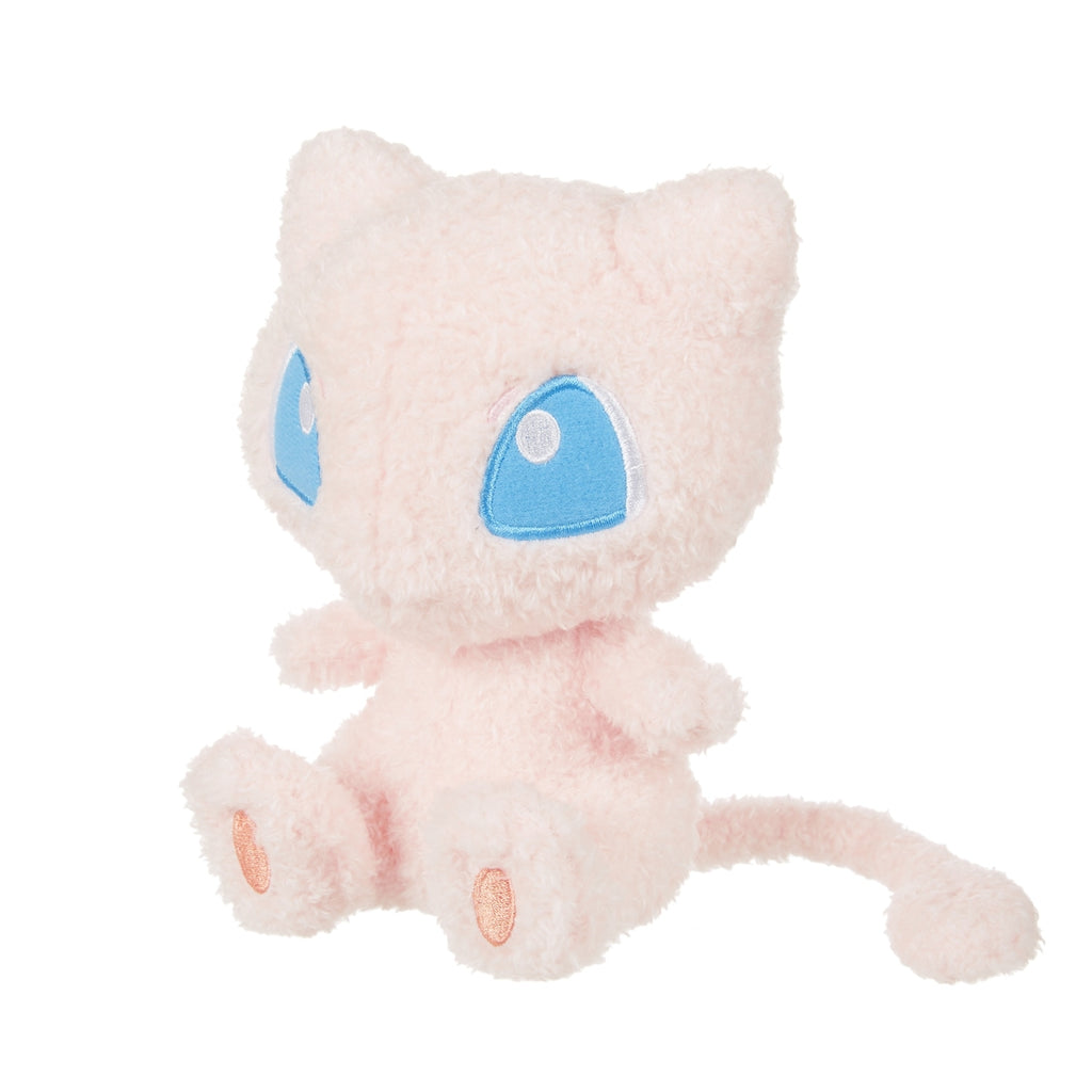 Cute Miu petite stuffed toy with pink nose, made in Japan