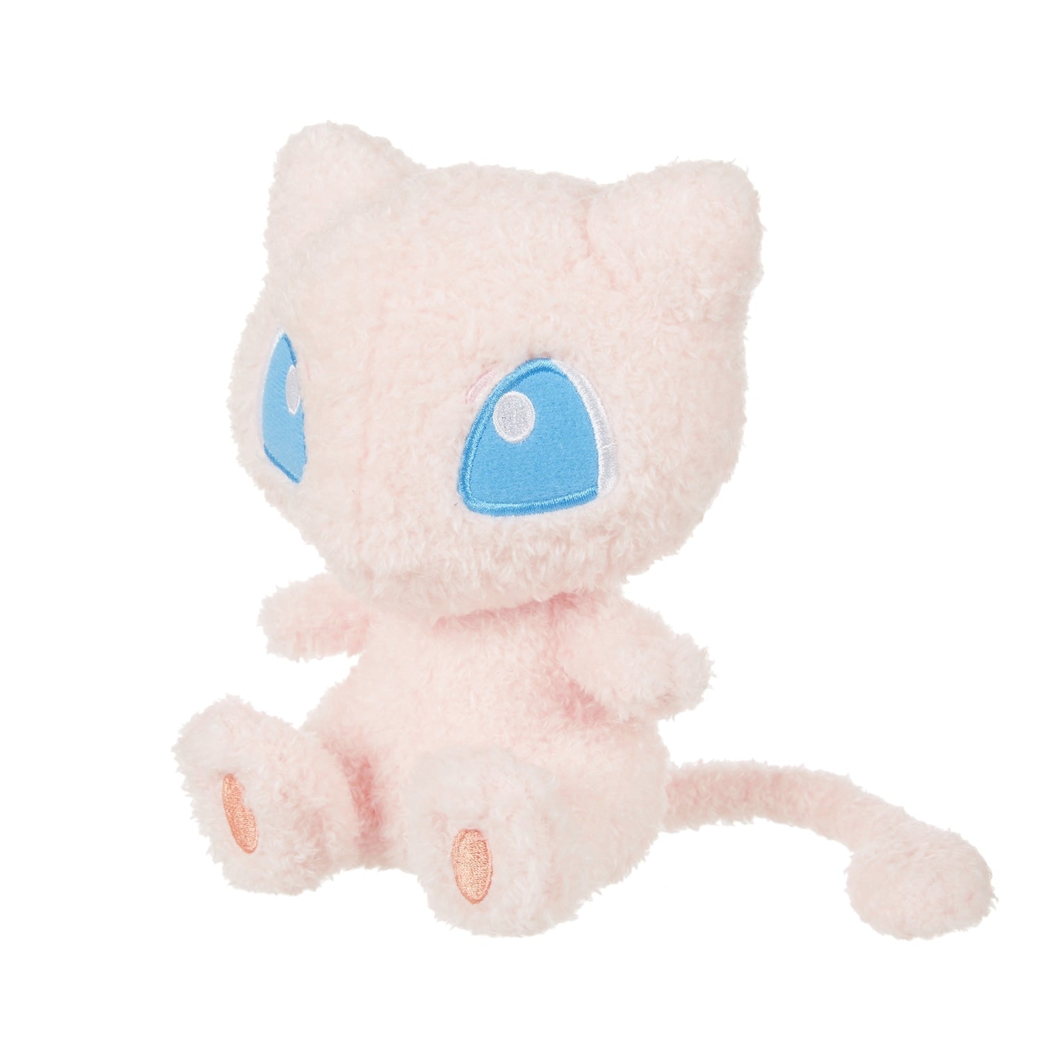 Cute Miu petite stuffed toy with pink nose, made in Japan