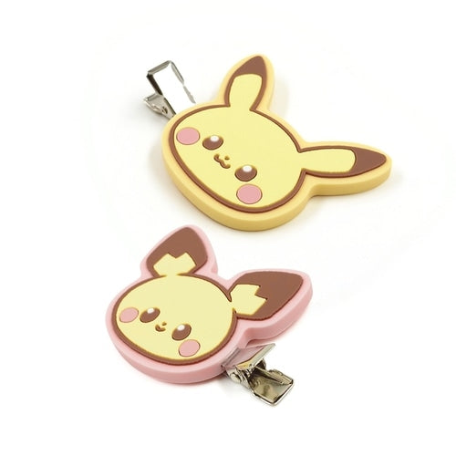 Pikachu and Pichu Pokepiece hair clip, Japan exclusive collectible