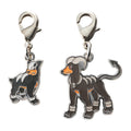 Pokemon Metal Charm 228/229 from Japan, detailed character design