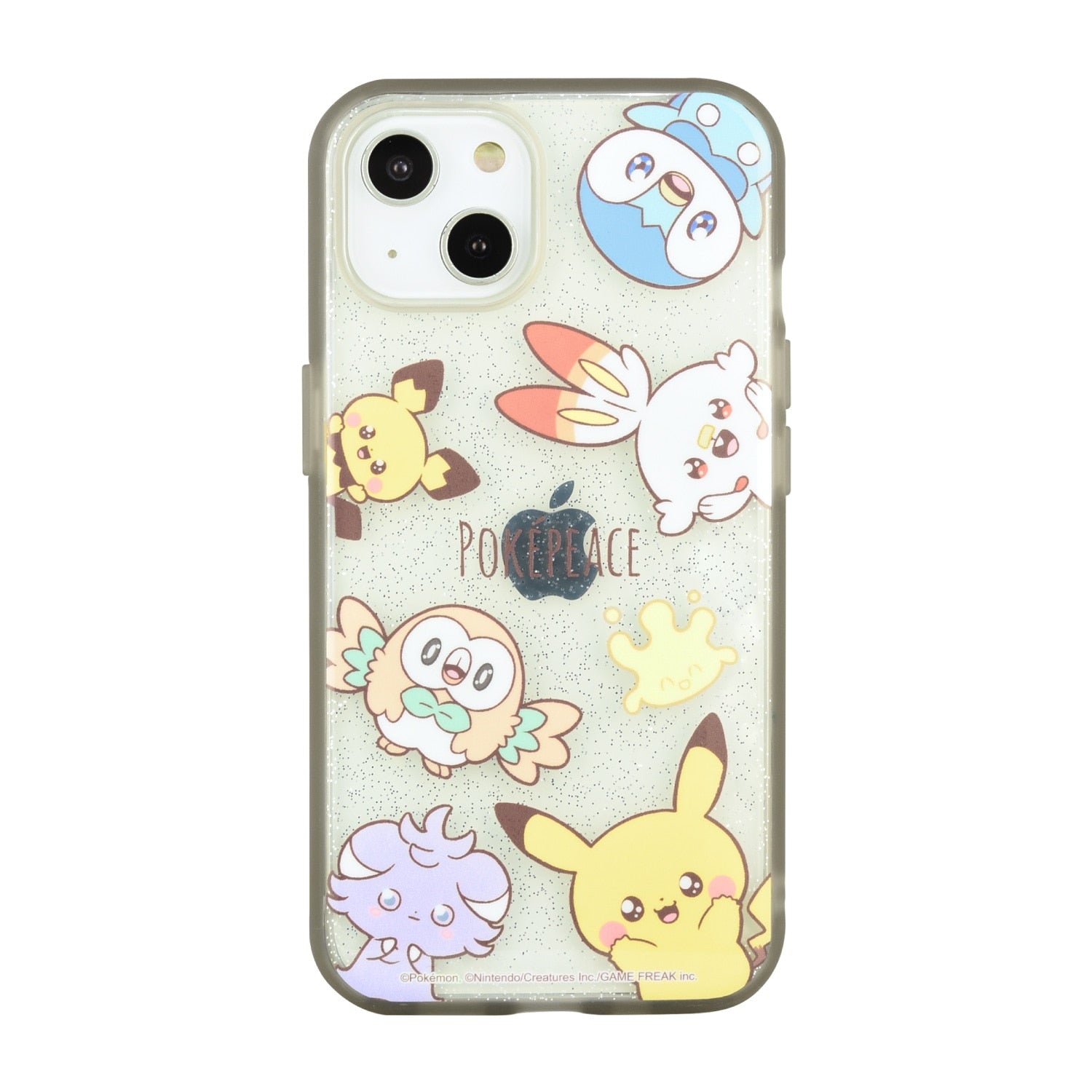 Pokepiece IIIIfit Clear iPhone 14/13 Compatible Case Greige