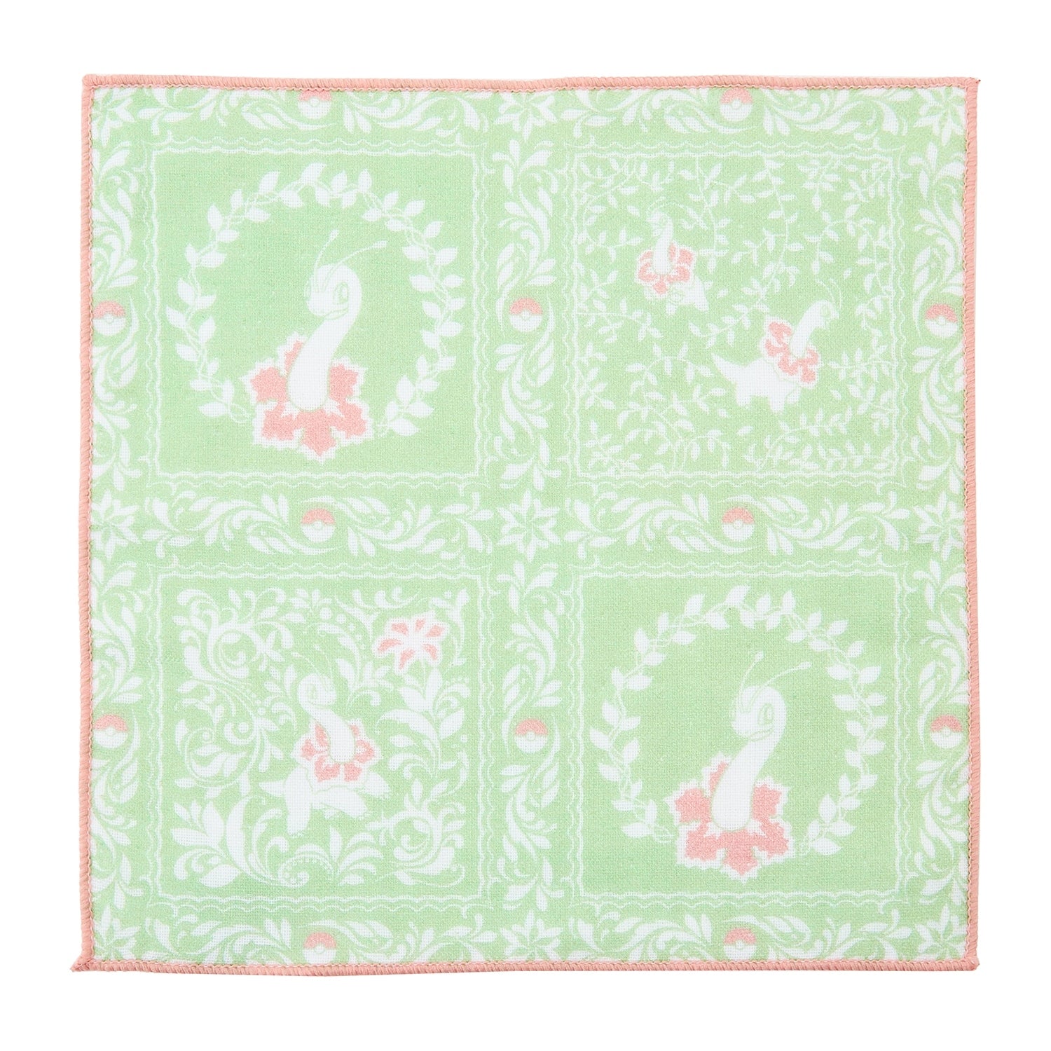 Meganium hand towel with vibrant pattern from Japan