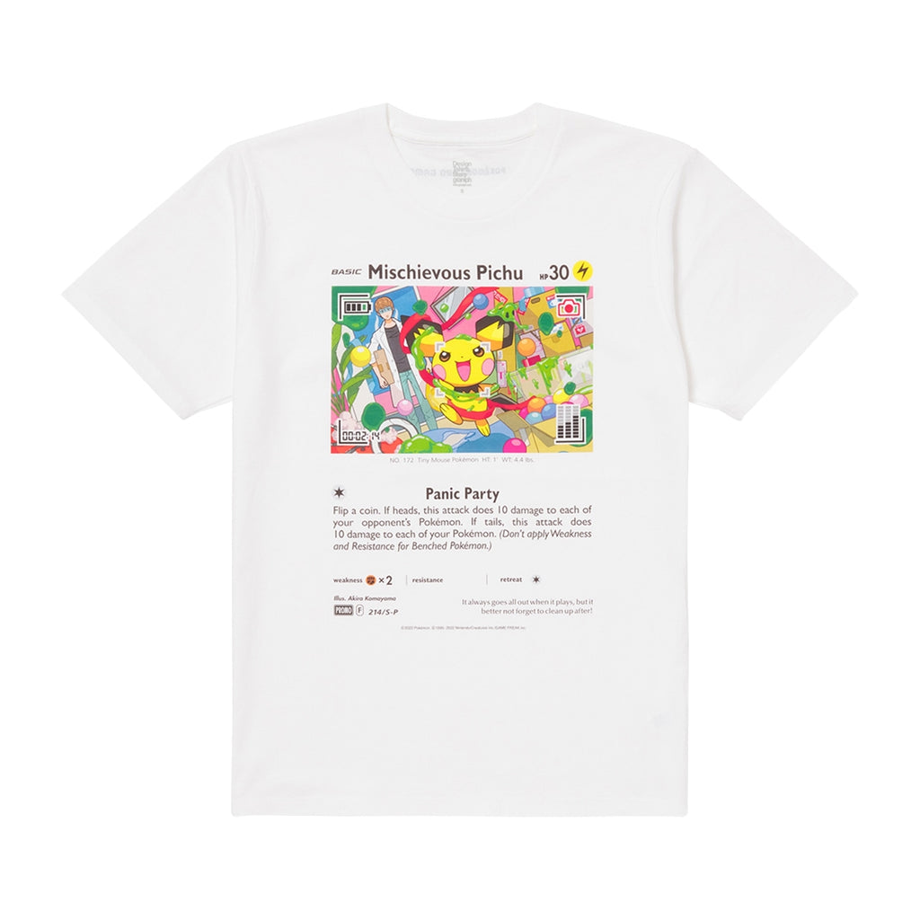 Mischievous Pichu T-shirt (White) SS/S/M/L/XL
