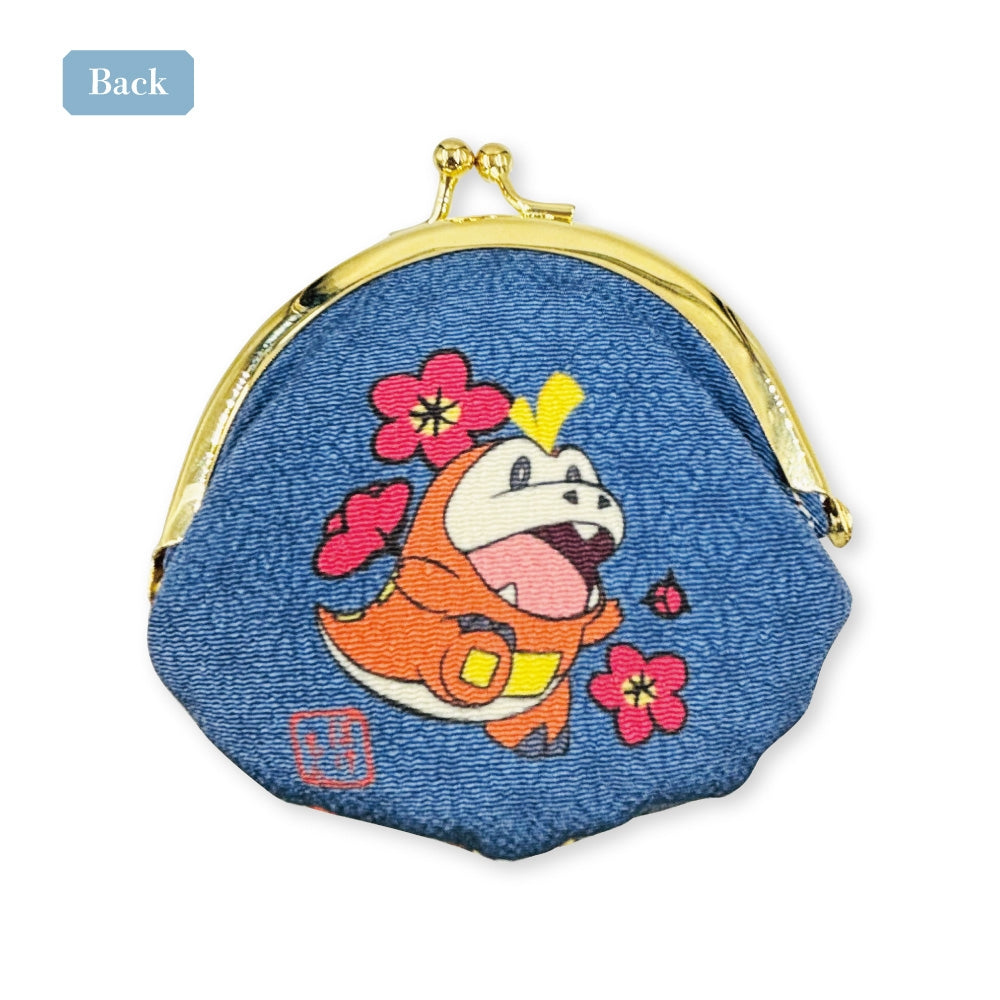 Clasp coin case Japanese pattern Hogeta