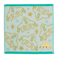Jirachi hand towel with vibrant colors and Pokemon logo from Japan