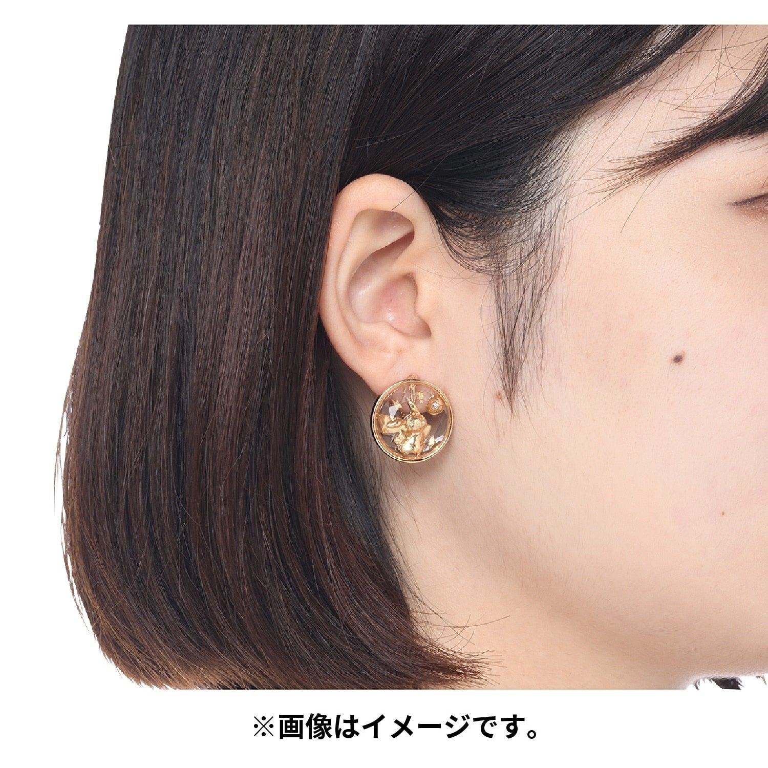 Cute Pikachu face earrings with Japan quality