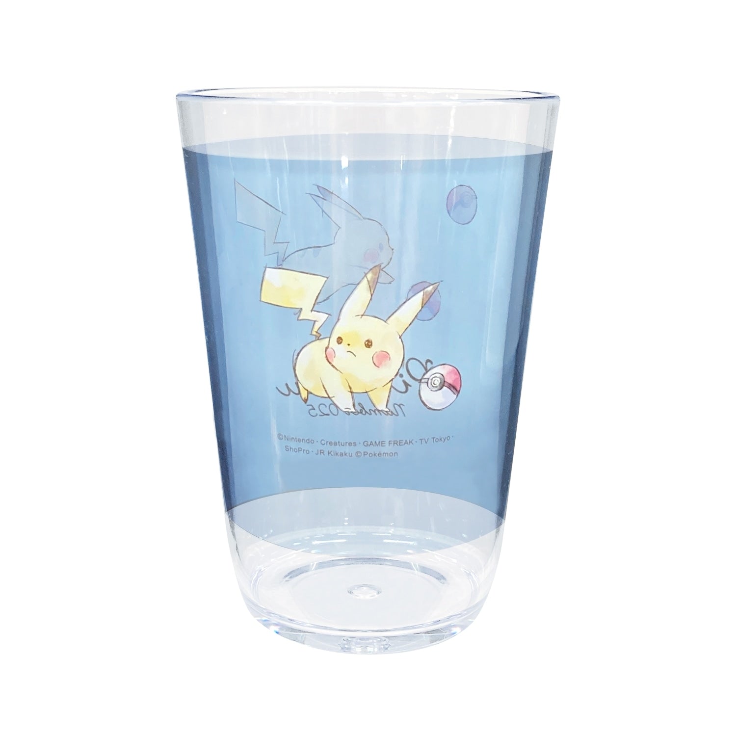 Clear tumbler 450ML “Pikachu number025” Good for going out_One point