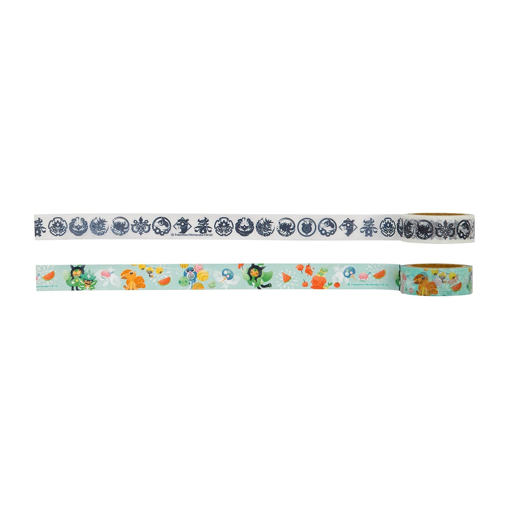 Set of 2 masking tapes Summer Festival & Poke Crest Kitakami no Sato