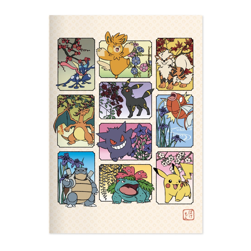 Pokemon A5 notebook with Japanese pattern from Japan, featuring vibrant anime design