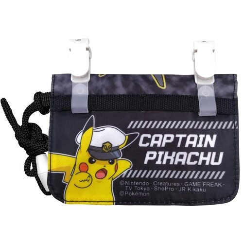 Mini going out wallet with neck cord BK