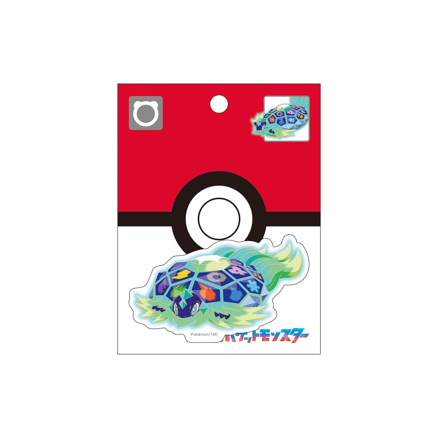 Terrapagos sticker from Japan, featuring Normal-type Pokemon with detailed artwork
