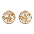 Pikachu earrings with red circles from Japan