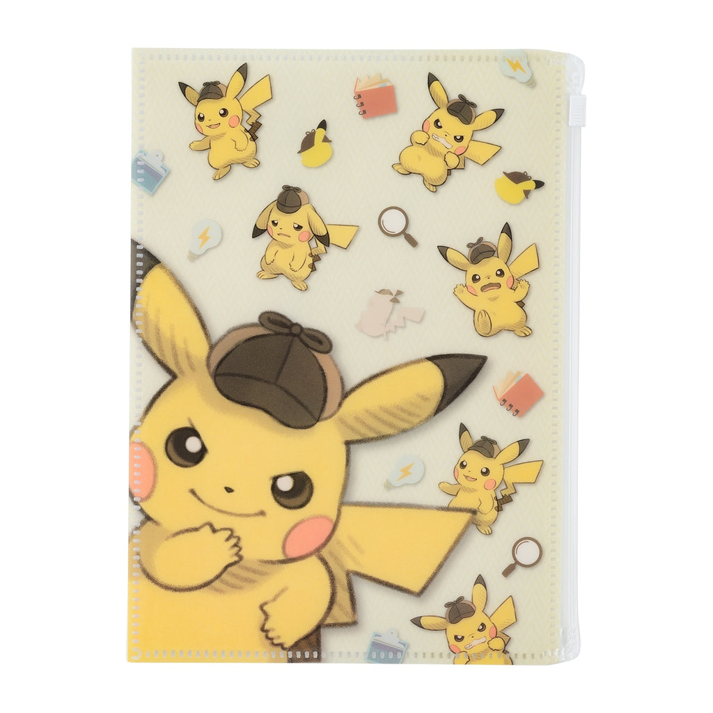 The Return of Detective Pikachu notebook with pocket cover, featuring Pikachu, from Japan